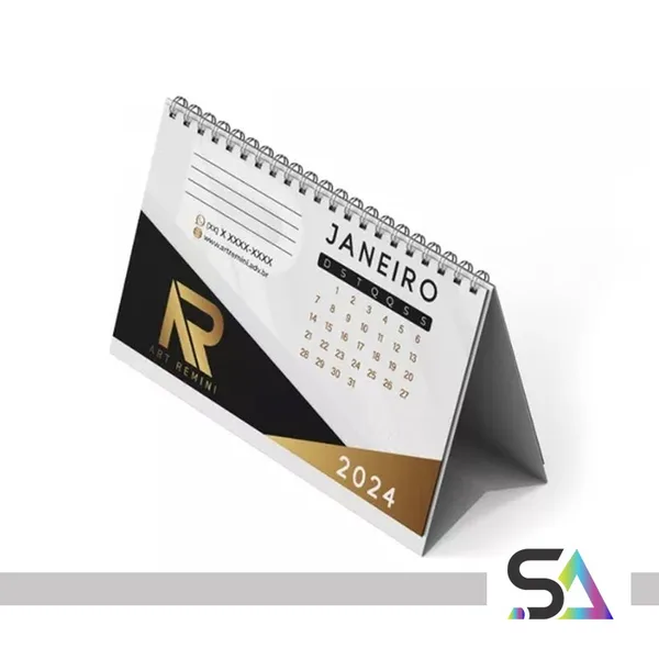 Calendários impressos pela SELOART