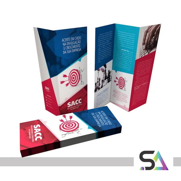 Folders impressos pela SELOART
